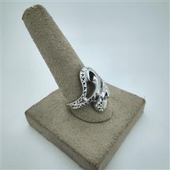 Unisex Silver Ring 925 Silver 5.5g Size:8